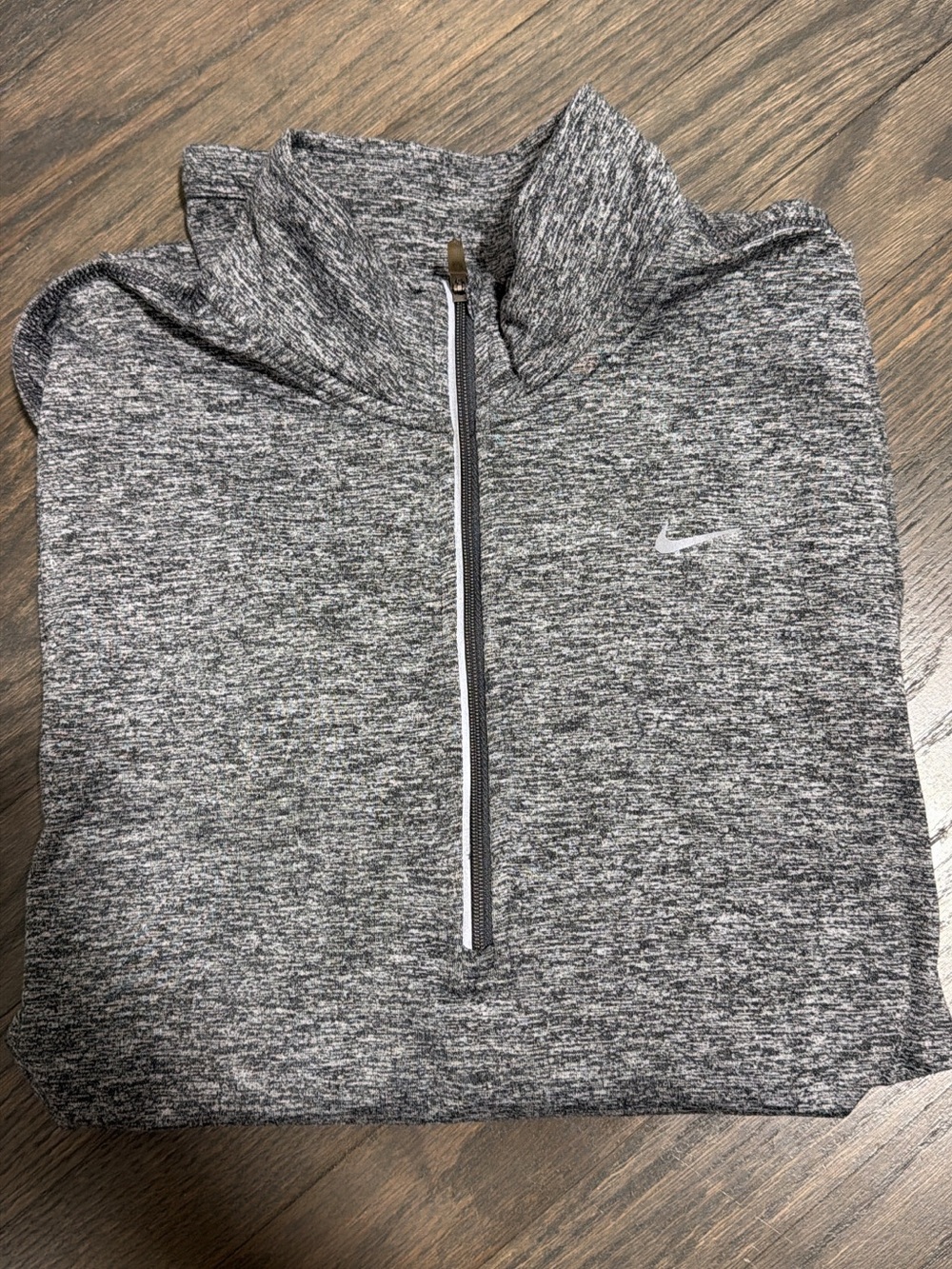 Nike Gray Heather Quarter-Zip Pullover